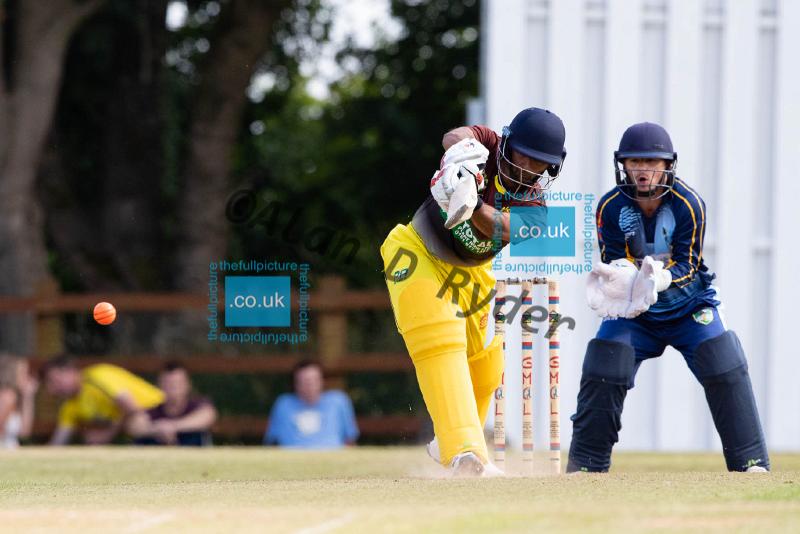 20180715 Flixton Fire v Greenfield_Thunder Marston T20 Final003.jpg - Flixton Fire defeat Greenfield Thunder in the final of the GMCL Marston T20 competition hels at Woodbank CC